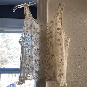 White Lace Tank Top